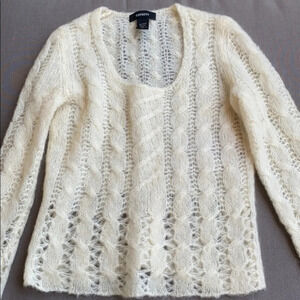 Express cream knit sweater​